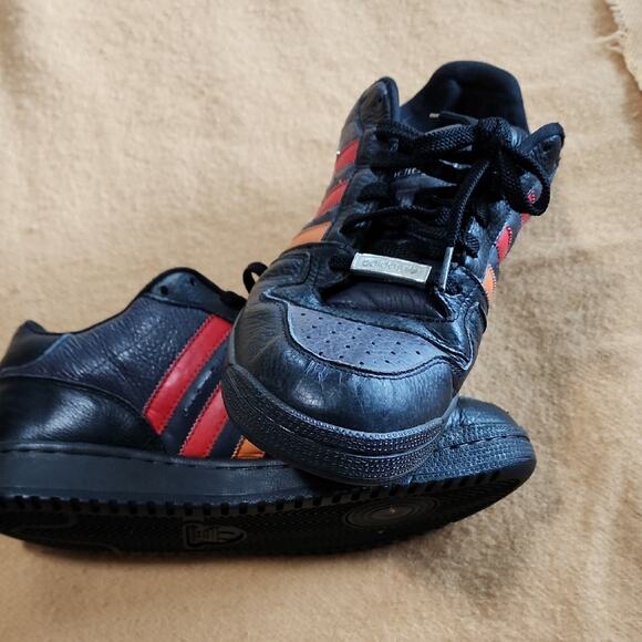 Adidas Sneakers in Black, Red, and Orange - Picture 1 of 8